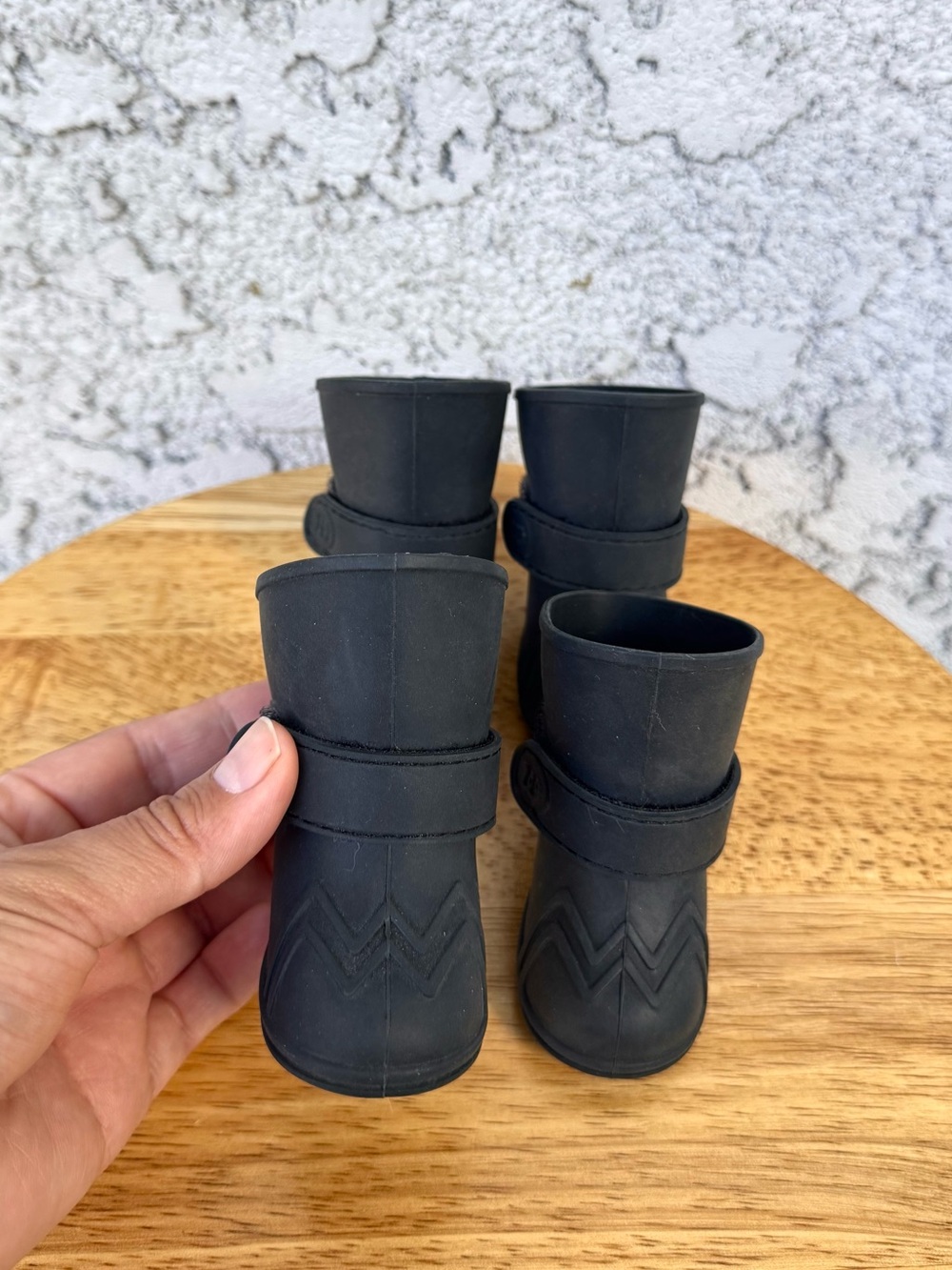 Canada Pooch Black Wellies Dog Boots
